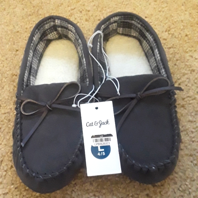 Cotton Jack Size Large (4-5)Moccasins